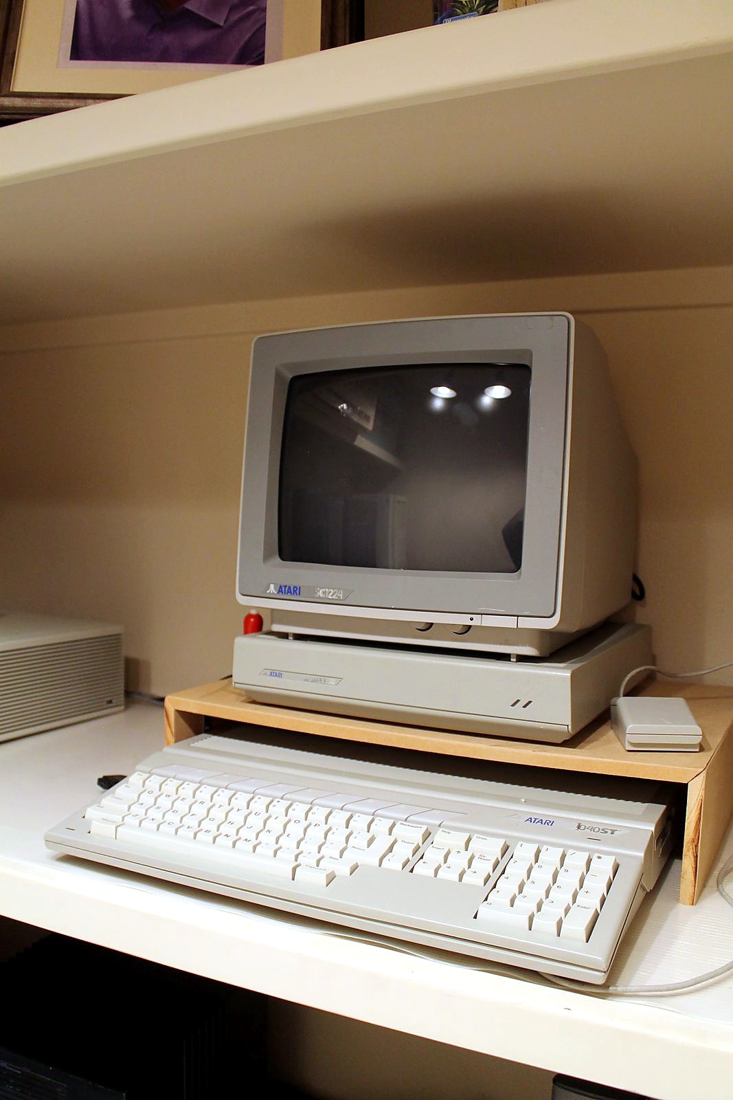 Atari 1040ST CRT monitor · recent intake photograph